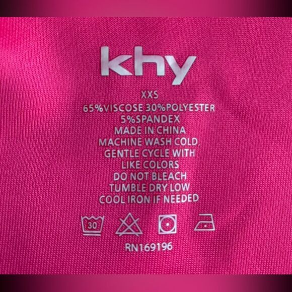 Kylie Jenner KHY Stretch Twist Maxi Dress Fuschia Pink  Size XXS - Picture 3 of 10